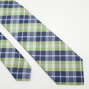 Chaps Blue Green Plaid‎ Boys Polyester Tie